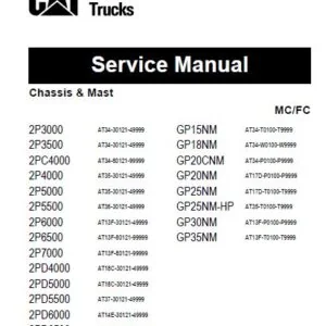 Caterpillar CAT 2PD7000 Forklift Trucks Service Manual - PDF DOWNLOAD