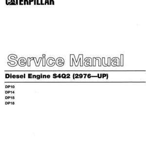 Caterpillar CAT DP15 MC Forklift Trucks Service Manual - PDF DOWNLOAD