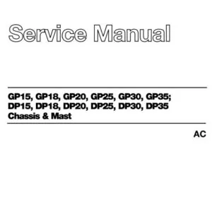 Caterpillar CAT DP18 FC Forklift Trucks Service Manual - PDF DOWNLOAD