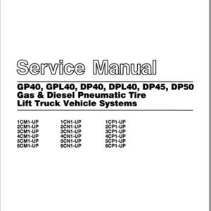 Caterpillar Cat DP50 Lift Trucks Service Manuals - PDF DOWNLOAD