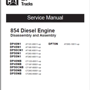Caterpillar Cat DP50CN1 Lift Trucks Service Manuals - PDF DOWNLOAD