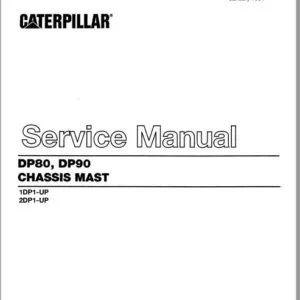 Caterpillar Cat DP90 Lift Trucks Service Manuals  - PDF DOWNLOAD