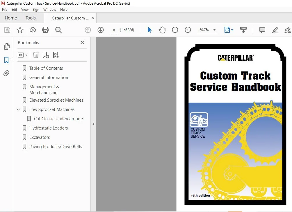 Caterpillar Custom Track Service Manual Handbook PDF Download - Image 2