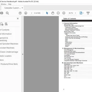 Caterpillar Custom Track Service Handbook Manual - PDF DOWNLOAD