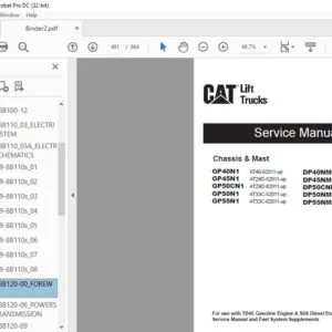 Caterpillar Lift Truck DP55NM1 Service Manuals - PDF DOWNLOAD