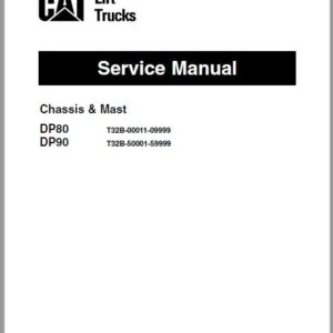 Caterpillar Lift Truck DP80 Service Manuals - Complete Set - PDF DOWNLOAD