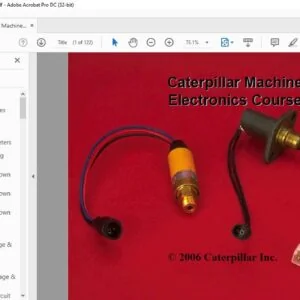 Caterpillar Machine Electronics Course Manual - PDF DOWNLOAD