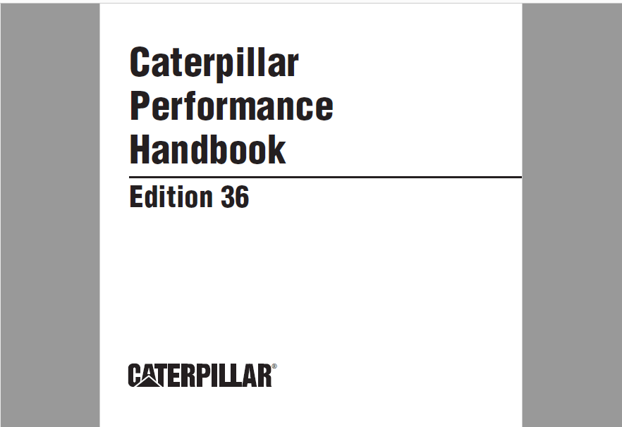 Caterpillar Performance Handbook Edition 36 Manual PDF DOWNLOAD