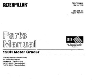 Caterpillar Service Manual,Schematic, Parts Manual Operation And ...