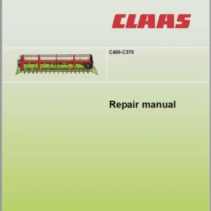 Claas C490-C370 Repair Manual - PDF DOWNLOAD