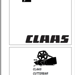 Claas Cutterbar Vario 5.40m-7.50m Repair Manual - PDF DOWNLOAD
