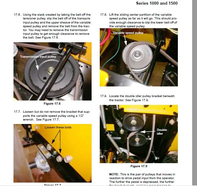 Cub Cadet 1000 & 1500 Series Riding Tractors Service Manual - PDF DOWNLOAD - Image 4