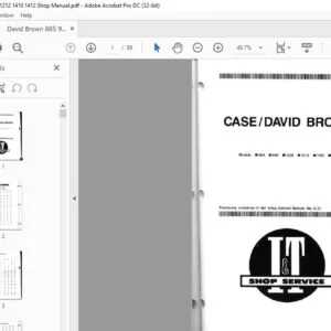 David Brown 885 995 1210 1212 1410 1412 Shop Manual - PDF DOWNLOAD