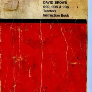 David Brown 990 995 996 Tractors Instruction Manual - PDF DOWNLOAD