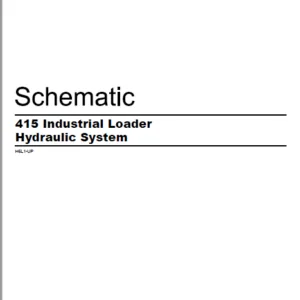 EN CAT 415 Industrial Loader Hydraulic System Schematic Manual - PDF DOWNLOAD