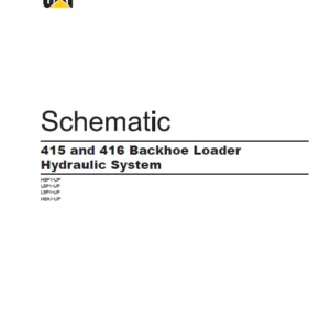EN CAT 415 and 416 Backhoe Loader Hydraulic System Schematic Manual - PDF DOWNLOAD