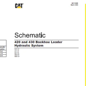 EN CAT 420 and 430 Backhoe Loader Hydraulic System Schematic Manual - PDF DOWNLOAD