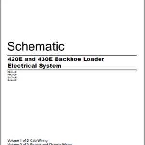 EN CAT 420E and 430E Backhoe Loader Electrical System Schematic Manual - PDF DOWNLOAD