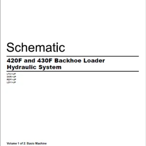 EN CAT 420F and 430F Backhoe Loader Backhoe Loader Hydraulic Schematic Manual - PDF DOWNLOAD