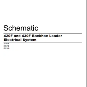 EN CAT 420F and 430F Backhoe Loader Electrical System Schematic Manual - PDF DOWNLOAD