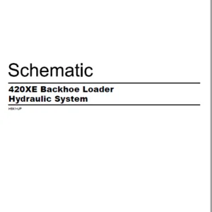 EN CAT 420XE Backhoe Loader Hydraulic System Schematic Manual - PDF DOWNLOAD