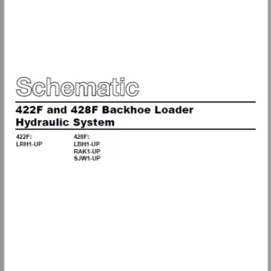 EN CAT 422F and 428F Backhoe Loader Hydraulic System Schematic Manual - PDF DOWNLOAD