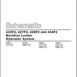 EN CAT 422F2 427F2 428F2 and 434F2 Backhoe Loader Backhoe Loader Hydraulic System Schematic Manual - PDF DOWNLOAD