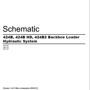 EN CAT 424B 424B and 424B2 Backhoe Loader Hydraulic System Schematic Manual - PDF DOWNLOAD