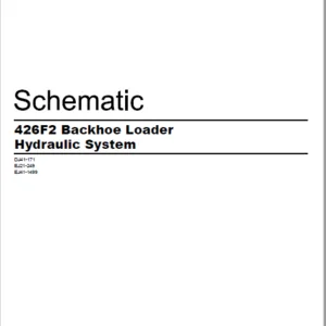 EN CAT 424F2 Backhoe Loader Hydraulic System Schematic Manual - PDF DOWNLOAD