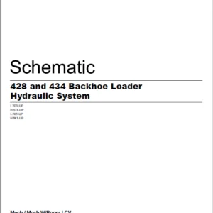 EN CAT 428 and 434 Backhoe Loader Hydraulic System Schematic Manual - PDF DOWNLOAD