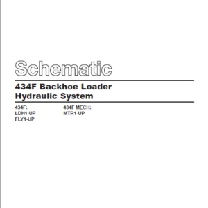 EN CAT 434 Backhoe Loader Hydraulic System Schematic Manual - PDF DOWNLOAD