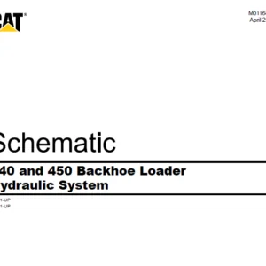 EN CAT 440 and 450 Backhoe Loader Backhoe Loader Hydraulic System Schematic Manual - PDF DOWNLOAD