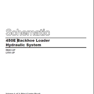 EN CAT 450E Backhoe Loader Hydraulic System Schematic Manual  - PDF DOWNLOAD