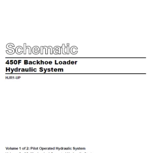 EN CAT 450F Backhoe Loader Hydraulic Schematic Manual - PDF DOWNLOAD