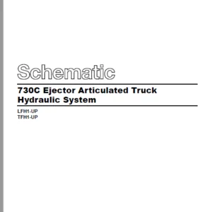 EN CAT  730C Ejector  Articulated Dump Truck  Hydraulic Schematic Manual - PDF DOWNLOAD