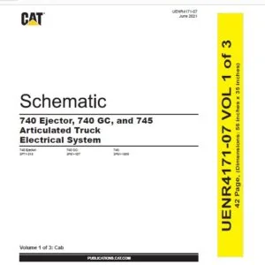 CAT 740 Ejector 740 GC and 745 Articulated Truck Electrical System Manual - PDF DOWNLOAD