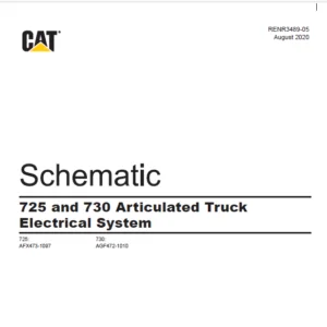 EN CAT Articulated Dump Truck 725 730   Electric Schematic Manual  - PDF DOWNLOAD