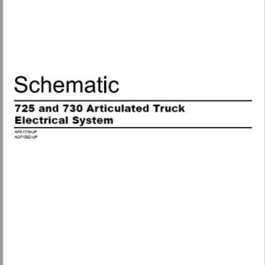 EN CAT Articulated Dump Truck 725 730 Electric Schematic Manual - PDF DOWNLOAD