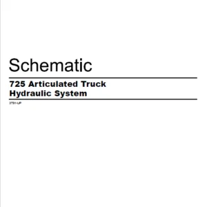 EN CAT Articulated Dump Truck 725 Hydraulic Schematic Manual -  PDF DOWNLOAD
