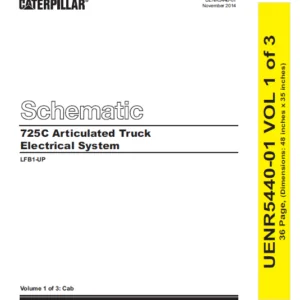 EN CAT Articulated Dump Truck 725C Electric Schematic Manual - PDF DOWNLOAD