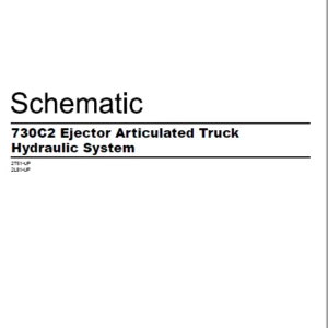 EN CAT Articulated Dump Truck 730C2 Ejector Hydraulic Schematic Manual - PDF DOWNLOAD