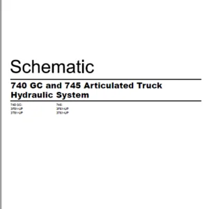 EN CAT Articulated Dump Truck 740 GC 745 Hydraulic Schematic Manual - PDF DOWNLOAD