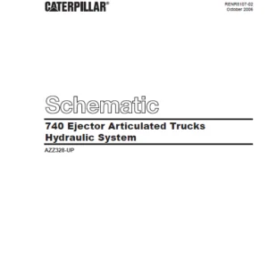 EN CAT Articulated Dump Truck 740 Hydraulic Schematic Manual - PDF DOWNLOAD