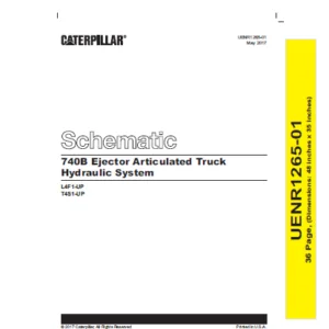 EN CAT Articulated Dump Truck 740B Hydraulic Schematic Manual - PDF DOWNLOAD