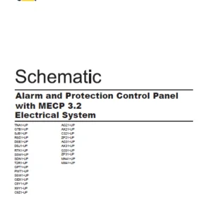 EN CAT Articulated Dump Truck Alarm Protection Control Panel with MECP 3.2  Electric Schematic MANUAL