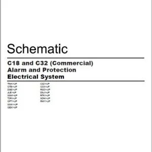 EN CAT Articulated Dump Truck C18 C32 Commercial Alarm Protection  Electric Schematic Manual - PDF DOWNLOAD