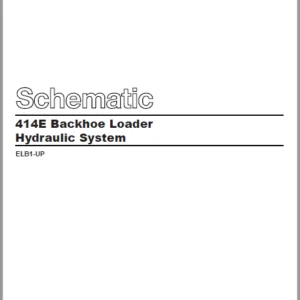 EN CAT Backhoe Loader 414E Hydraulic Schematic Manual - PDF DOWNLOAD
