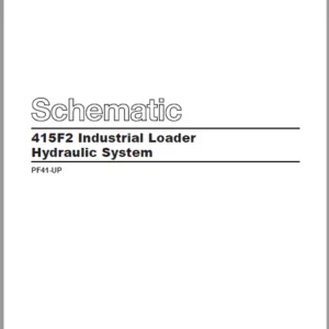 EN CAT Backhoe Loader 415F2 Industrial Loader Hydraulic Schematic Manual - PDF DOWNLOAD