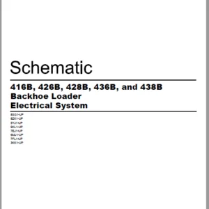 EN CAT Backhoe Loader 416B 426B 428B 436B 438B  Electric Schematic Manual -  PDF DOWNLOAD