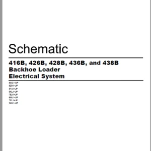 EN CAT Backhoe Loader 416B 426B 428B 436B 438B   Electric Schematic Manual - PDF DOWNLOAD